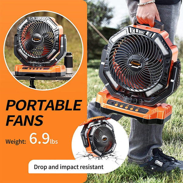 Ventilateur de Camping Saker Rechargeable