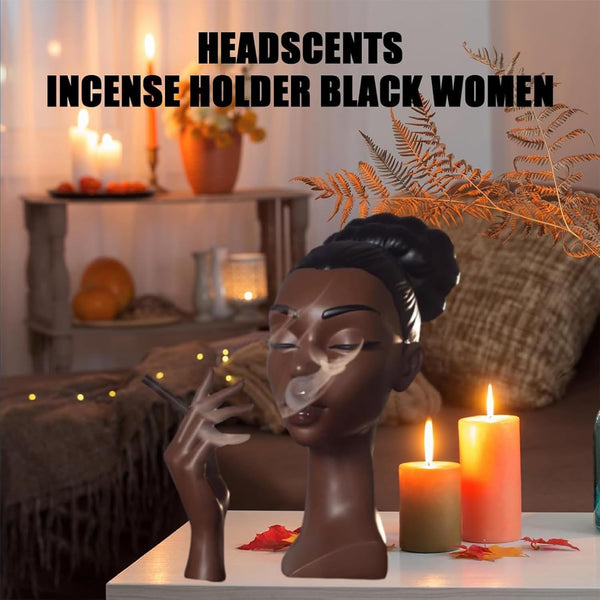 Brûleur Encens Femme Noire