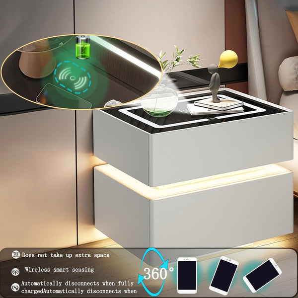 Table de Chevet Intelligente Lumière LED