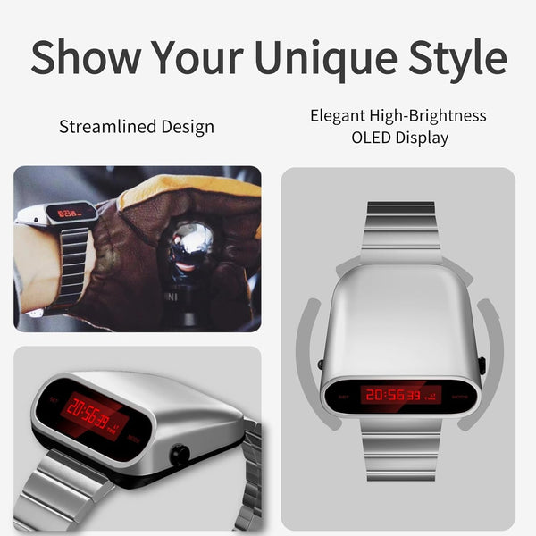 Montre Éclatante au Style Rétro