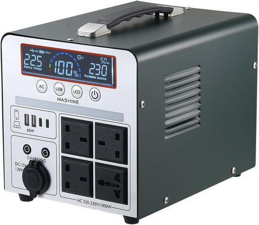 ⚡ Mashine Générateur Portable Rechargeable 1000W/666Wh